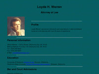 LOYDE WARREN website screenshot