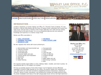 PHILIP WASLEY website screenshot