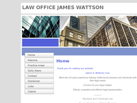 JAMES WATTSON website screenshot
