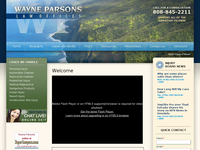 WAYNE PARSONS website screenshot