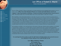 ROBERT WAYNE website screenshot