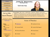 JAMES WEINANDY website screenshot