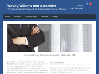 WESLEY WILLIAMS website screenshot