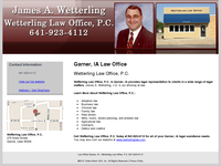 JAMES WETTERLING website screenshot