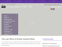 KRISTIN WHITE website screenshot