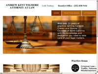 ANDREW KENT WIGMORE website screenshot