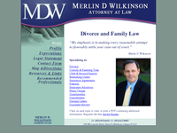 MERLIN WILKINSON website screenshot