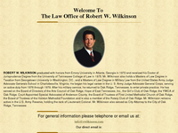 ROBERT WILKINSON website screenshot