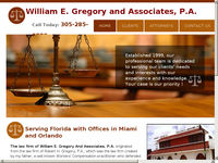 WILLIAM GREGORY website screenshot