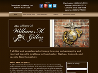 WILLIAM GILLEN website screenshot