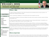 WILLIAM MEEK website screenshot