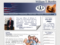 WILLIAM BURDIN website screenshot