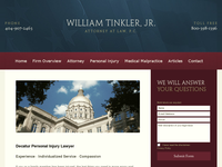 WILLIAM TINKLER website screenshot