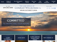 CONRAD WILLKOMM website screenshot