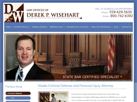 DEREK WISEHART website screenshot