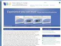 ALAN WOLF website screenshot
