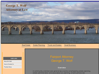 GEORGE WOLF website screenshot