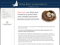 PETER WOLF website screenshot