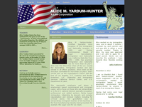 ALICE YARDUM HUNTER website screenshot