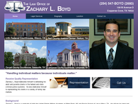 ZACHARY BOYD website screenshot