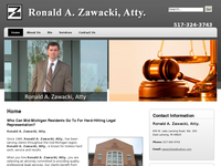 RONALD ZAWACKI website screenshot