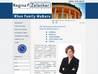 REGINA ZELONKER website screenshot