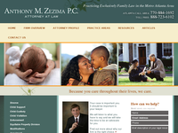 ANTHONY ZEZIMA website screenshot