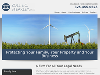 ZOLLIE STEAKLEY website screenshot