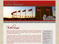 ZULMA MARTINEZ website screenshot