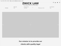 STEVEN ZWICH website screenshot