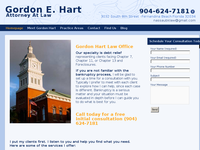 GORDON HART website screenshot
